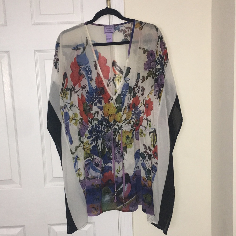 Foral tunic top blouse!